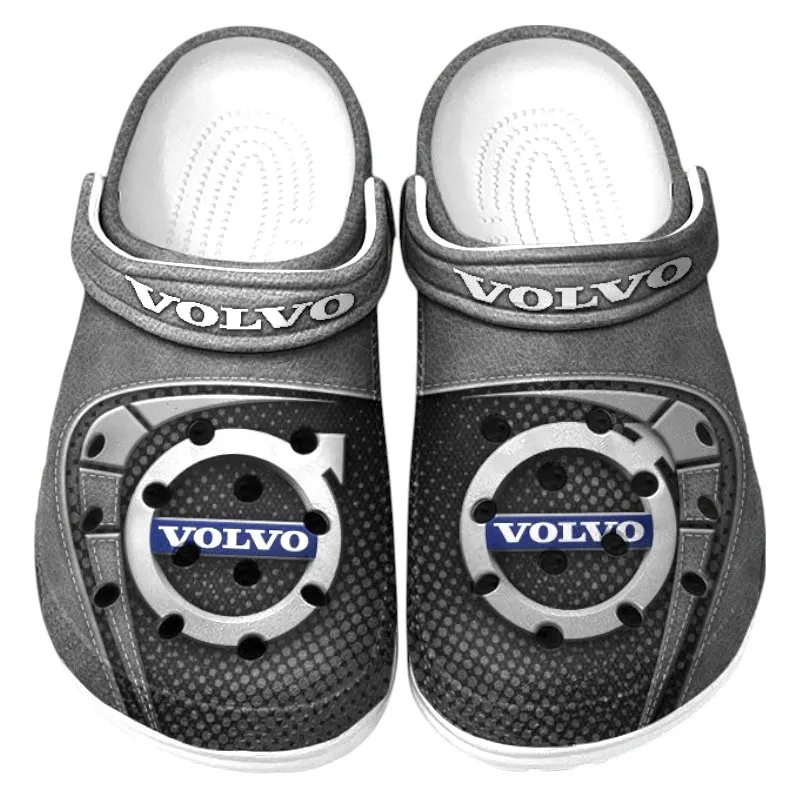 Safety-Focused Auto Lover’s All Over Print Clog, Slip-On Shoes for Daily Comfort and Garage Style CAR177 - Gray