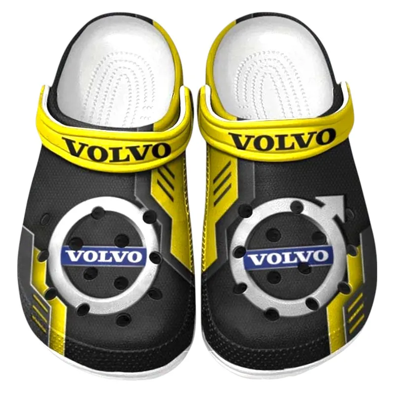 Safety-Focused Auto Lover’s All Over Print Clog, Slip-On Shoes for Daily Comfort and Garage Style CAR185 - Yellow