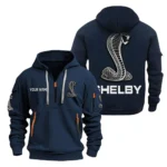 Hoodie Half Zipper Exclusive Logo Gift For Muscle Legend Enthusiasts CAR200 - Navy