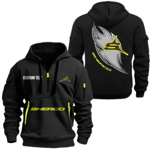 Off-Road Bike Hoodie Half Zipper, Exclusive Logo Hoodie For Off-Road Bike Enthusiasts CAR170 - Black