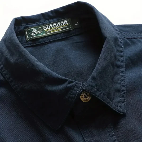 Worksite Legend Exclusive Logo Short Sleeved Shirt, Gift For Worksite Legend Enthusiasts CAR444 - Dark Blue - Image 2