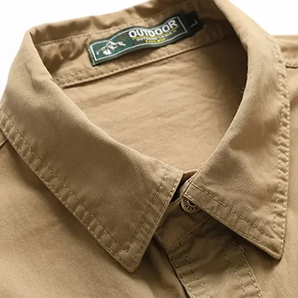 Timeless Motorcycle Exclusive Logo Short Sleeved Shirt, Gift For Timeless Motorcycle Enthusiasts CAR444 - Khaki - Image 2