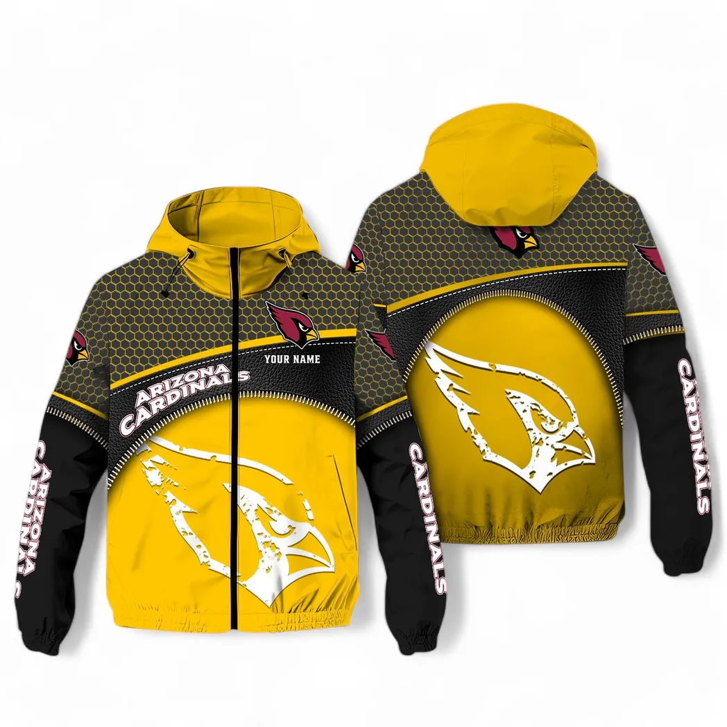 Skyline Squad Windbreaker Jacket, All-Weather Fan Windbreaker NFL191 - Yellow