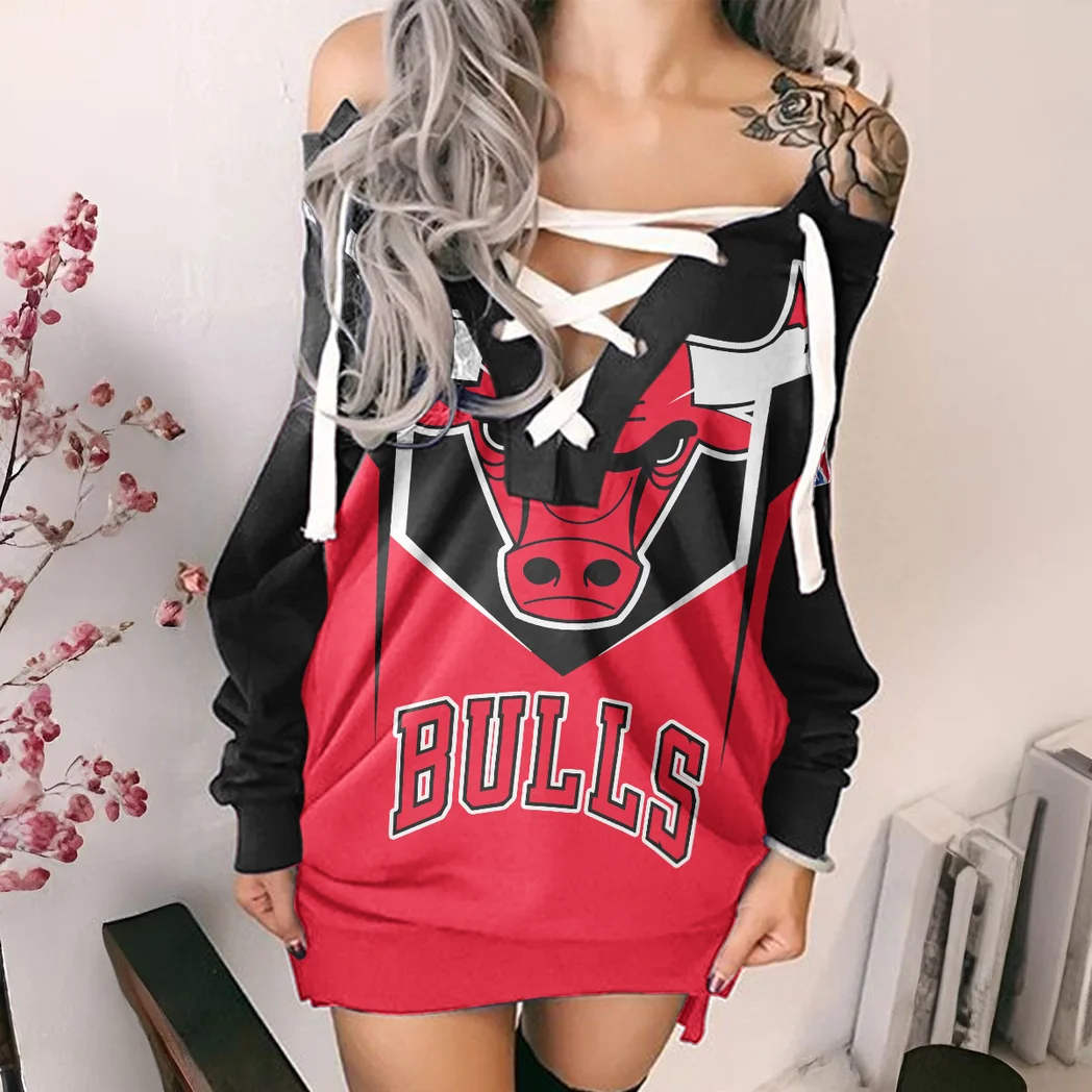 Slam Dunk Nation Lace-Up Sweatshirt For Women, Modern Lace-Up Jumper HVN1279