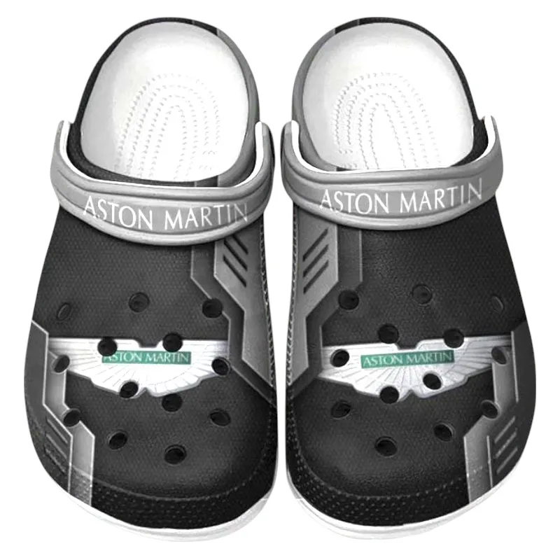 Sleek Roadster Culture Clog, Stylish All Over Print Lightweight Shoes for Auto Fans and Streetwear Style CAR185 - Gray