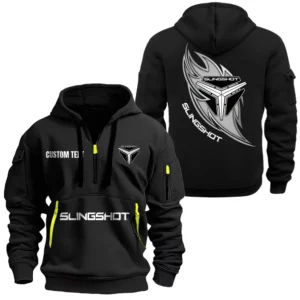 3-Wheel Ride Hoodie Half Zipper, Exclusive Logo Hoodie For 3-Wheel Ride Enthusiasts CAR170 - Black