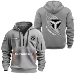 Hoodie Half Zipper Exclusive Logo Gift For Sport Trike Enthusiasts CAR170 - Gray