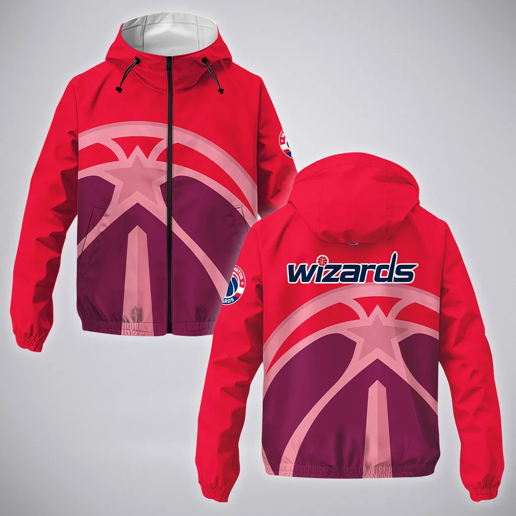Sport Spirit Nation Windbreaker Jacket, Game Day Waterproof Jacket HVN1278