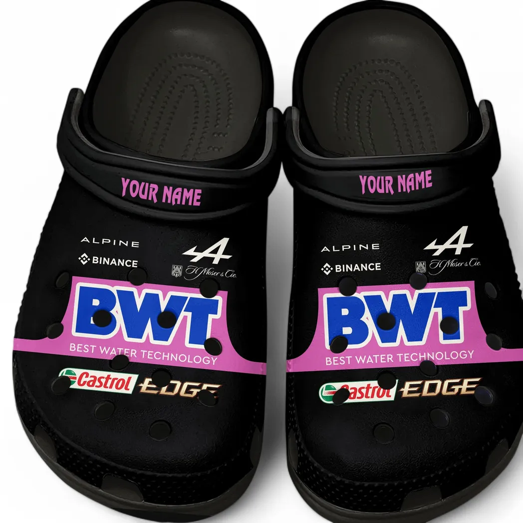 Sports Car Culture Clog, Stylish All Over Print Lightweight Shoes for Auto Fans and Streetwear Style CAR421 - Black