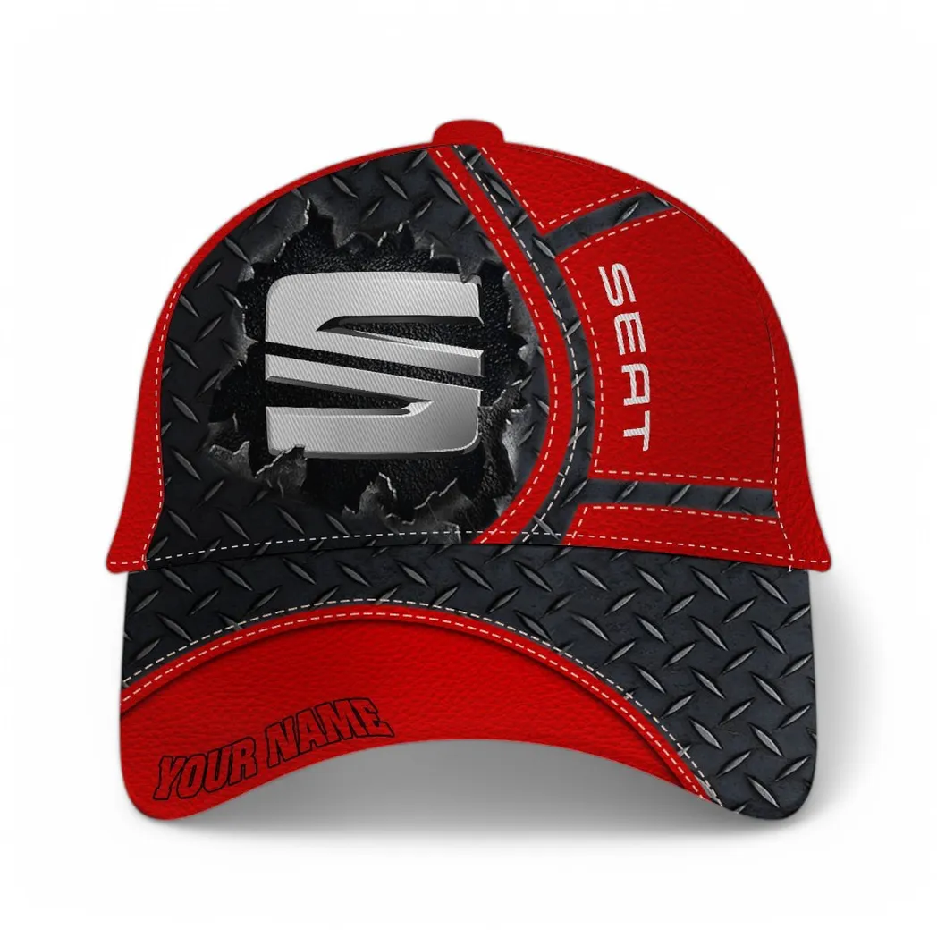 Sporty Hatch Classic Cap, Auto Passion Baseball Cap For Auto Lovers CAR490 - Red