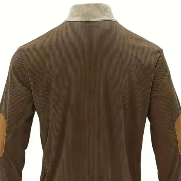Timeless Automobile Men's Stand Up Collar Base Shirt CAR480 - Brown - Image 2