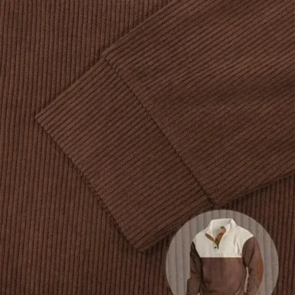 Timeless Automobile Men's Stand Up Collar Base Shirt CAR480 - Brown - Image 5