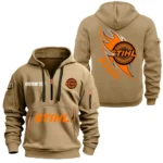 Garden Equipment Hoodie Half Zipper, All Over Print Hoodie Gift For Garden Equipment Enthusiasts CAR170 - Khaki