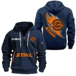 Hoodie Half Zipper Exclusive Logo Gift For Pro Cutter Enthusiasts CAR170 - Navy