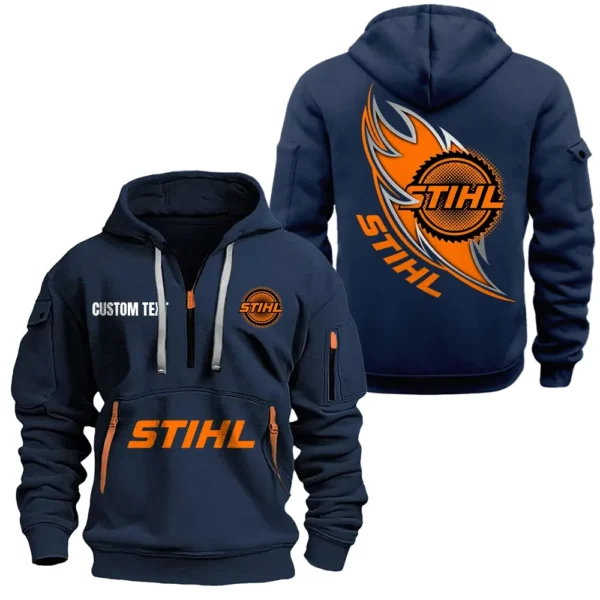 Hoodie Half Zipper Exclusive Logo Gift For Pro Cutter Enthusiasts CAR170 - Navy