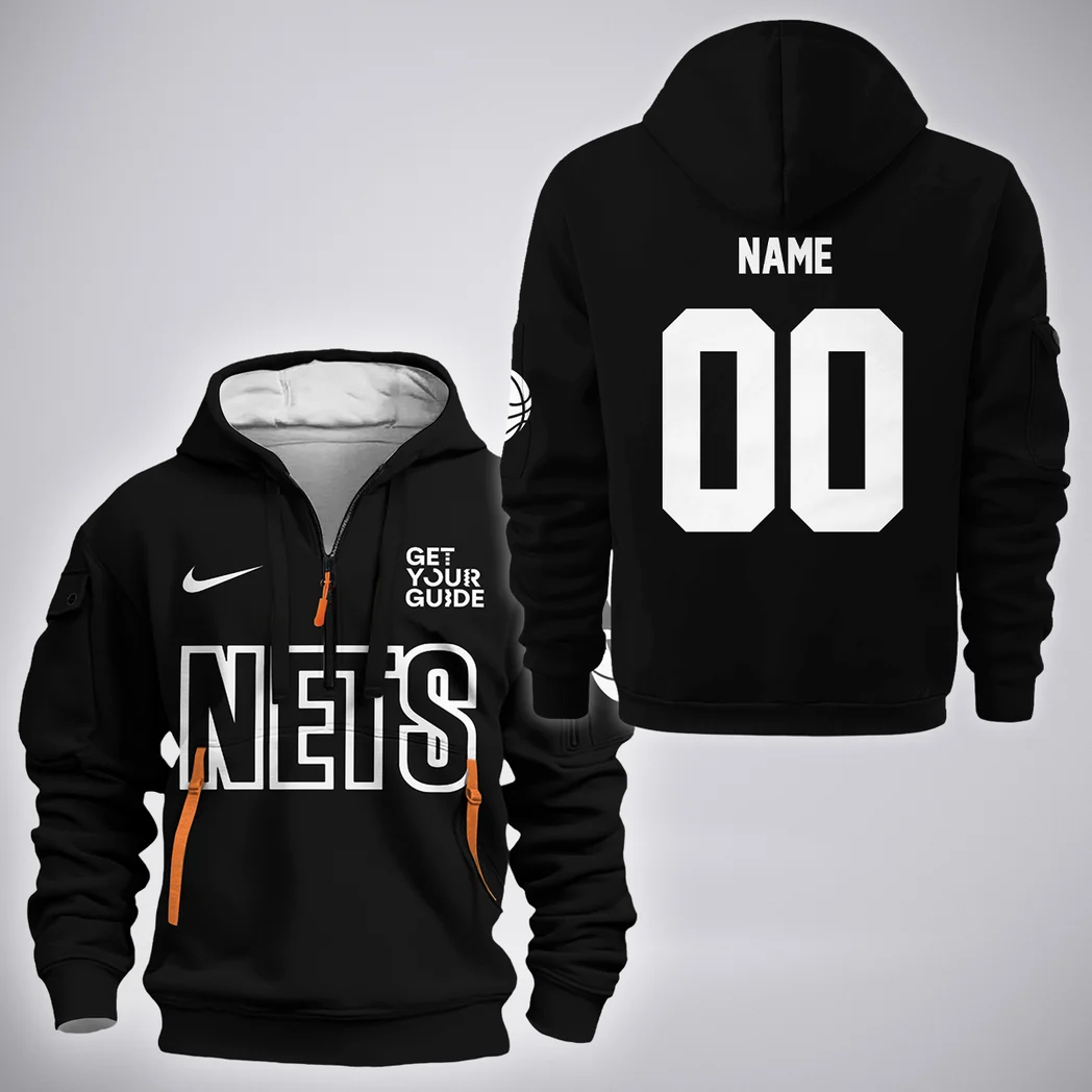 Street Court Energy Hoodie Half Zip 3D, Bold Energy Hoodie HVN1280