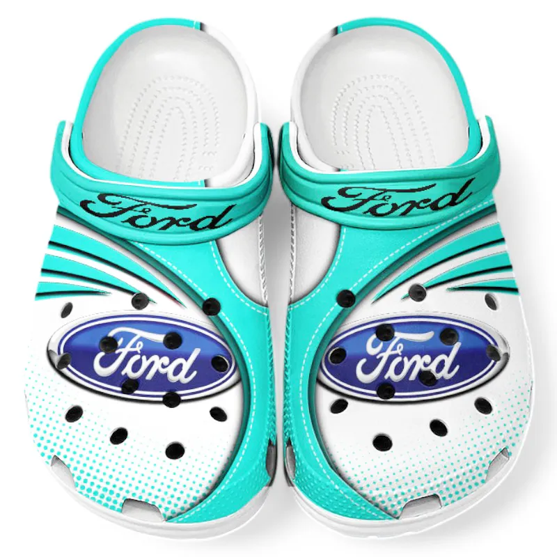 Street Racer Lover’s All Over Print Clog, Slip-On Shoes for Daily Comfort and Garage Style CAR181 - Cyan