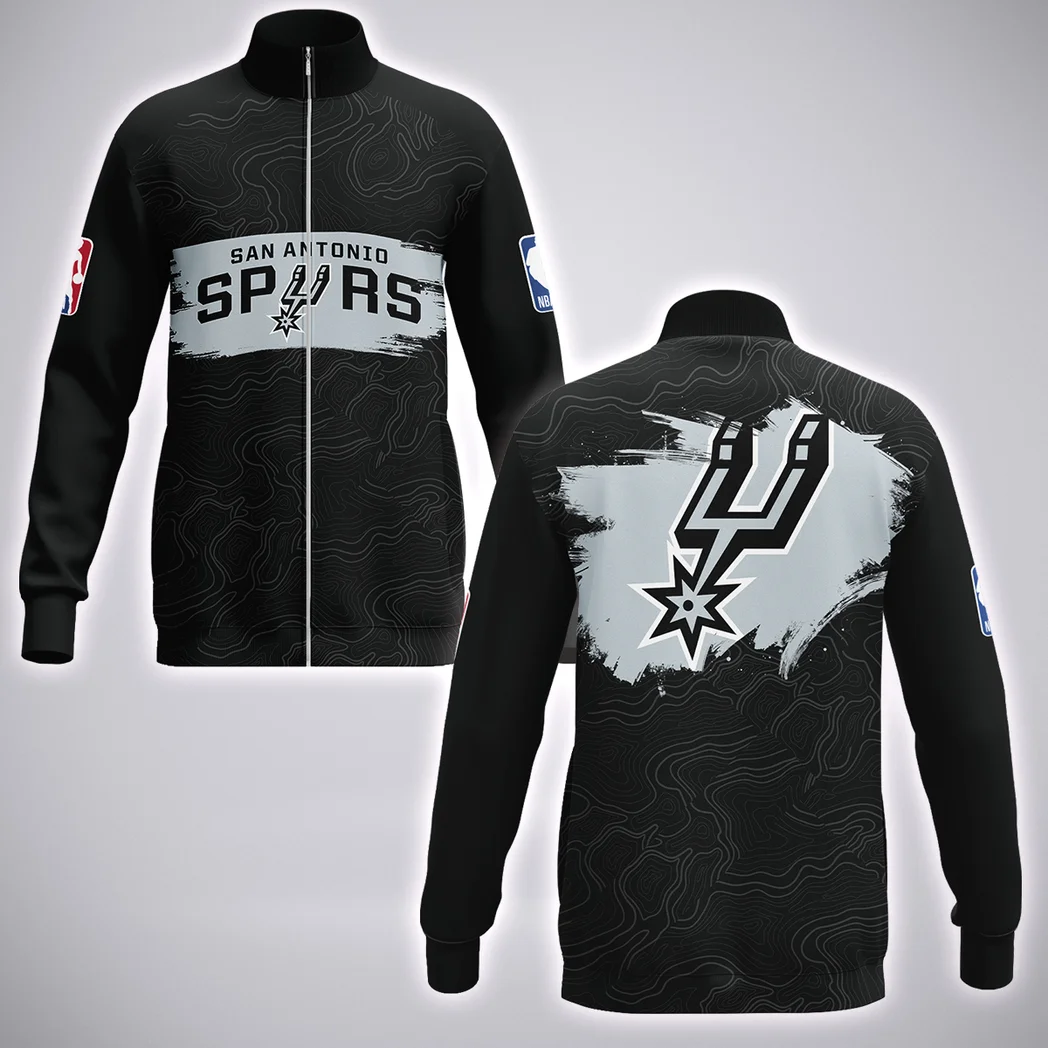 Streetwear Court Culture Stand Collar Jacket, Lightweight Comfort Jacket for Loyal Fans HVN1276