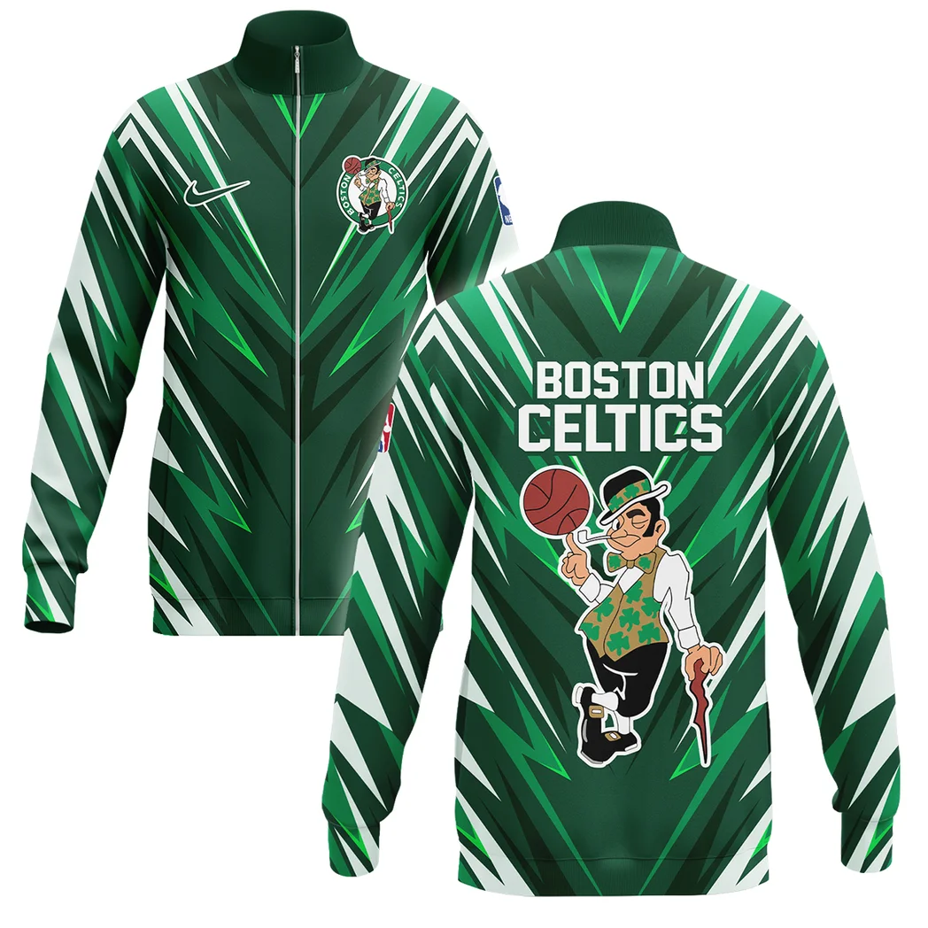 Streetwear Hoop Fans Stand Collar Jacket, Athletic Style Fan Spirit Jacket HVN1063BC