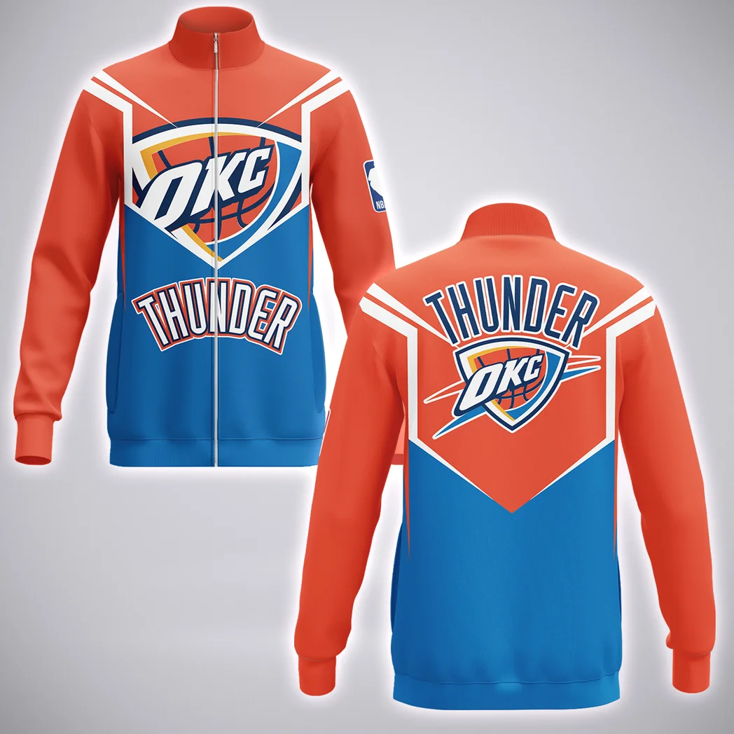 Streetwear Hoop Nation Stand Collar Jacket, Bold Game Day Spirit Jacket HVN1279