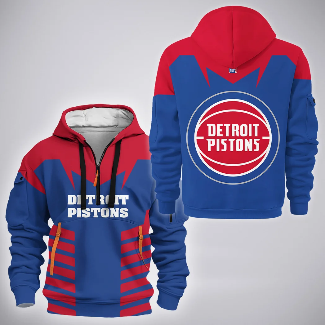 Streetwear Hoop Squad Hoodie Half Zip 3D, Supporter Style Half-Zip Hoodie HVN1272