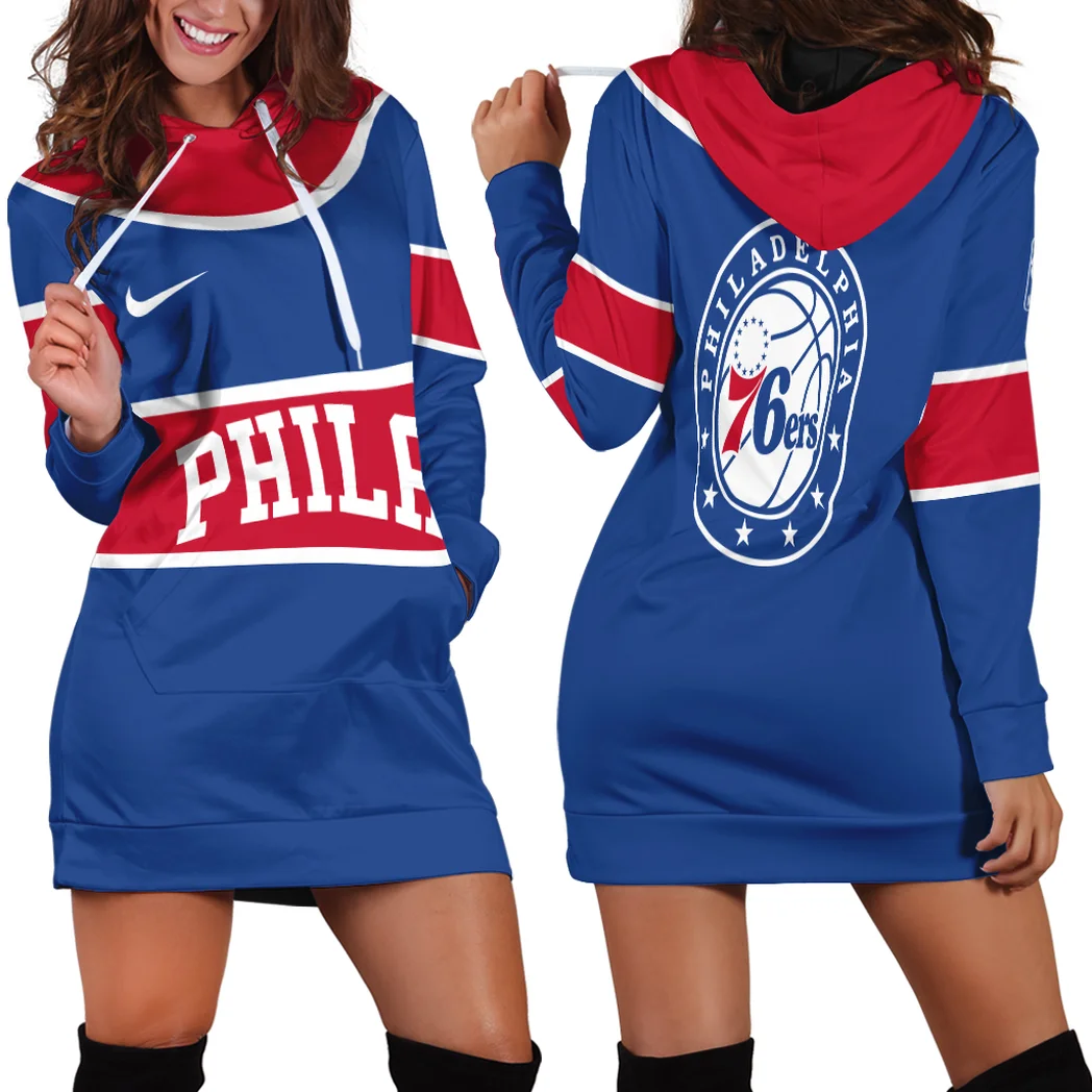 Streetwear Slam Lifestyle Hoodie Dress For Women, Heritage Fan Hoodie Dress HVN1275