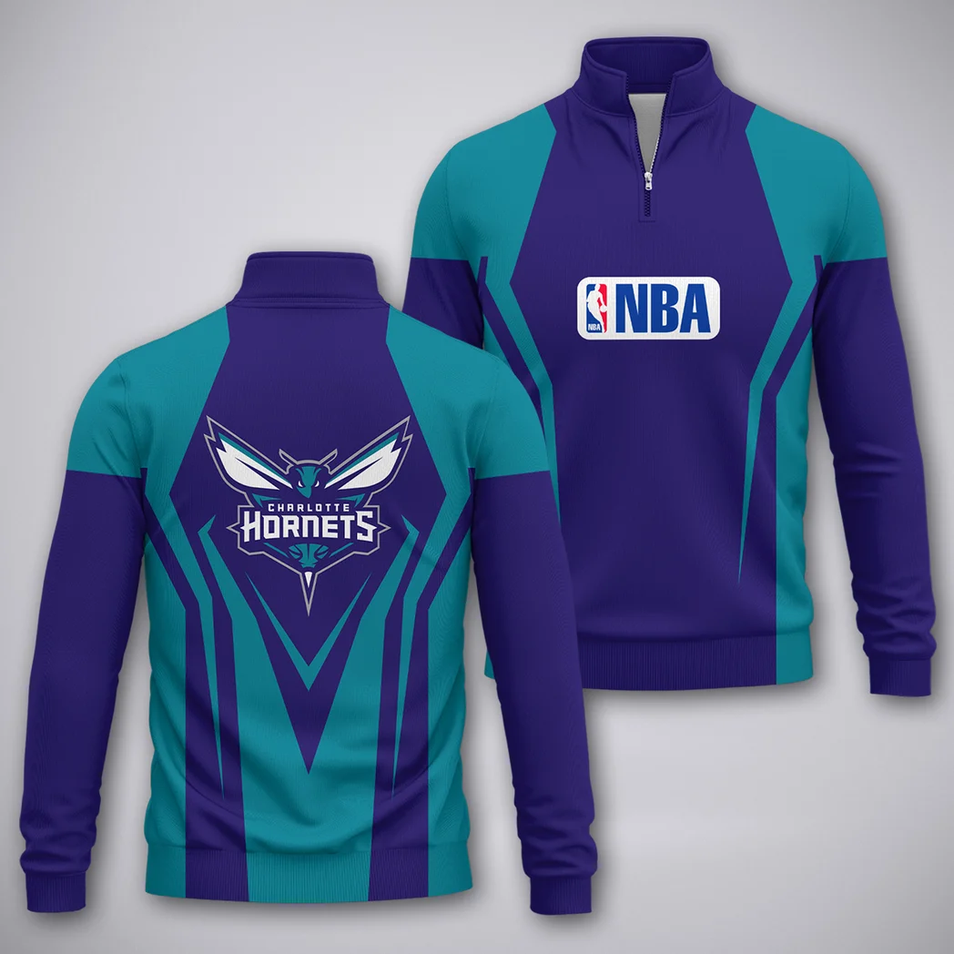 Streetwear Sport Fans Quarter-Zip Sweatshirt, Athletic Stretch HVN1274