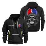 Hoodie Half Zipper Exclusive Logo Gift For Open-Air Vehicle Enthusiasts CAR166 - Black