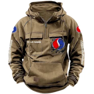 Urban SUV Tactical Quarter Zip Hoodie, Exclusive Logo Hoodie For Car Enthusiasts CAR164 - Khaki