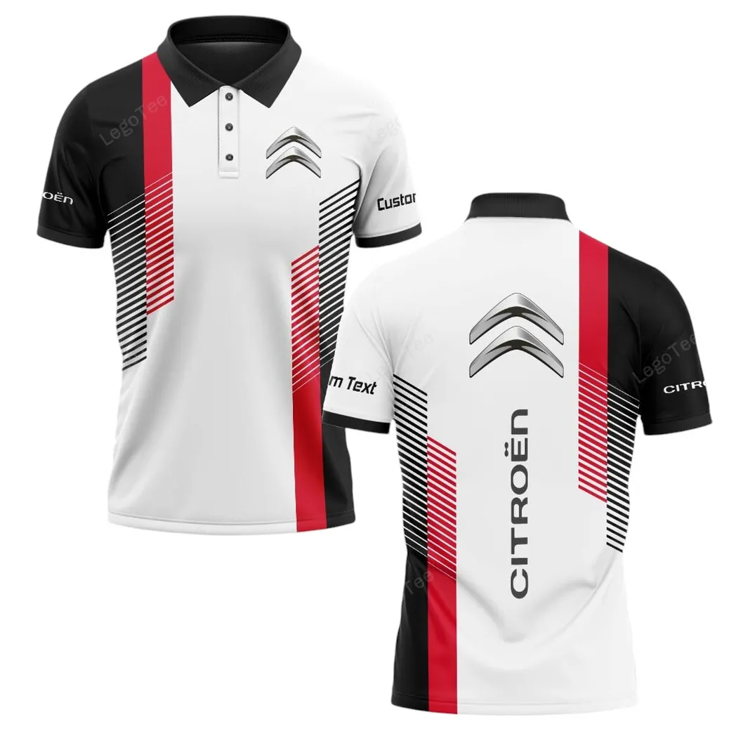Stylish Crossover Polo Shirt, Lightweight Comfort Polo For Car Enthusiasts CAR10703122517