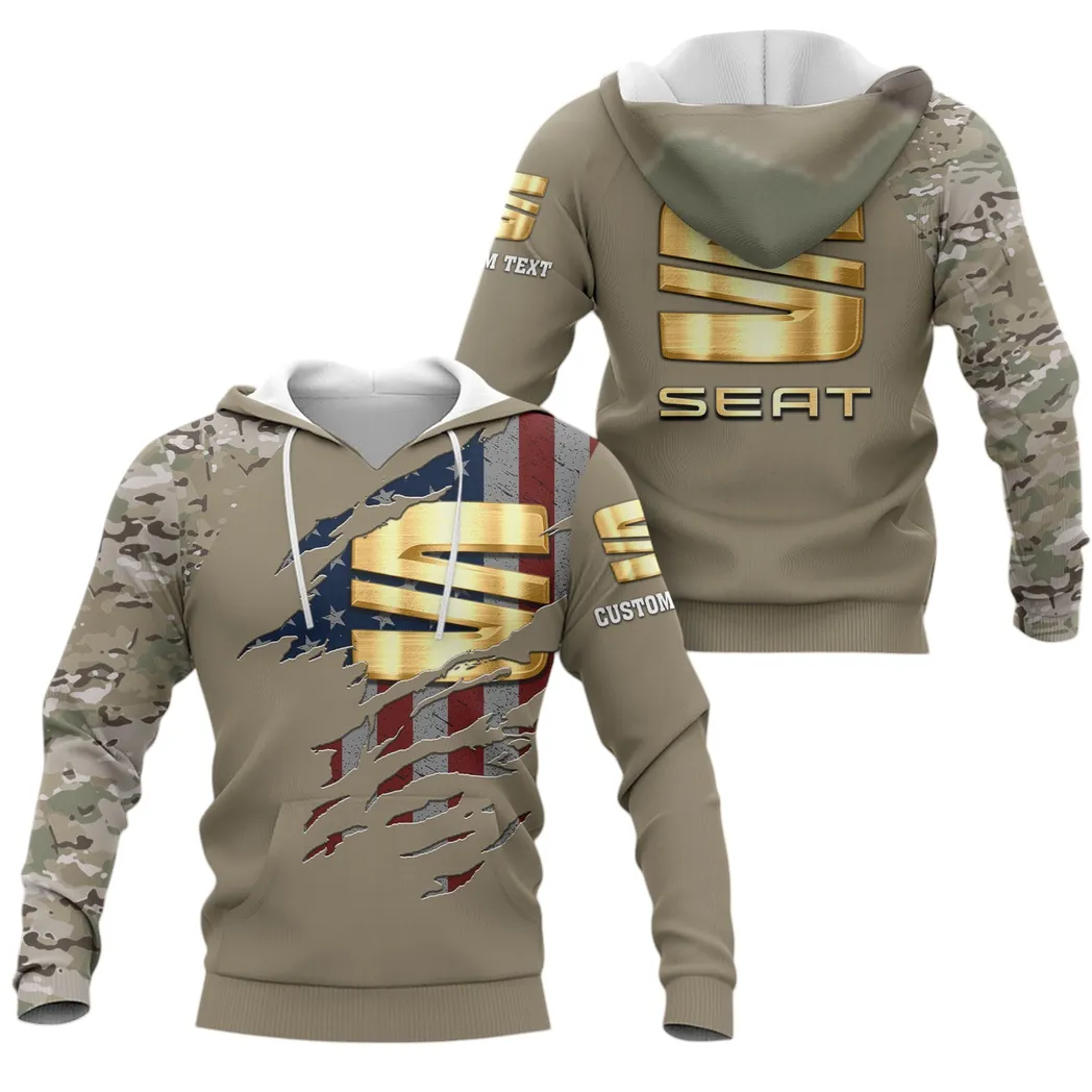 Stylish Sedan Hoodie 3D Print, Old-School Garage Spirit Hoodie CAR460