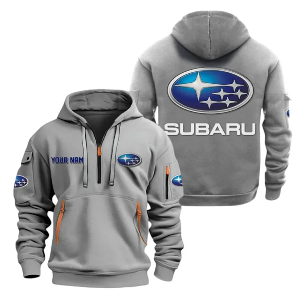Hoodie Half Zipper Exclusive Logo Gift For Touring Sedan Enthusiasts CAR200 - Gray