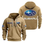 Outdoor Lifestyle Vehicle Hoodie Half Zipper, All Over Print Hoodie Gift For Outdoor Lifestyle Vehicle Enthusiasts CAR200 - Khaki
