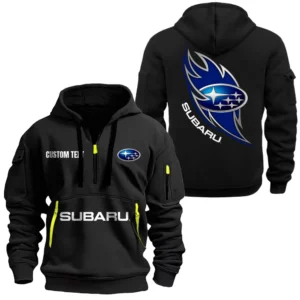 Hoodie Half Zipper Exclusive Logo Gift For Trail-Ready Auto Enthusiasts CAR170 - Black