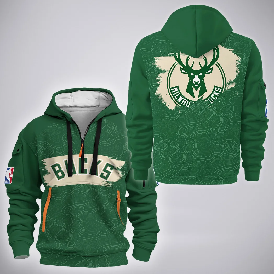 Supporter Spirit Family Hoodie Half Zip 3D, Game Day Half-Zip Hoodie HVN1276