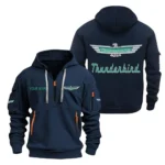 Fastback Coupe Hoodie Half Zipper, Exclusive Logo Hoodie For Fastback Coupe Enthusiasts CAR200 - Navy