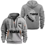Hoodie Half Zipper Exclusive Logo Gift For Bay Boat Enthusiasts CAR170 - Gray