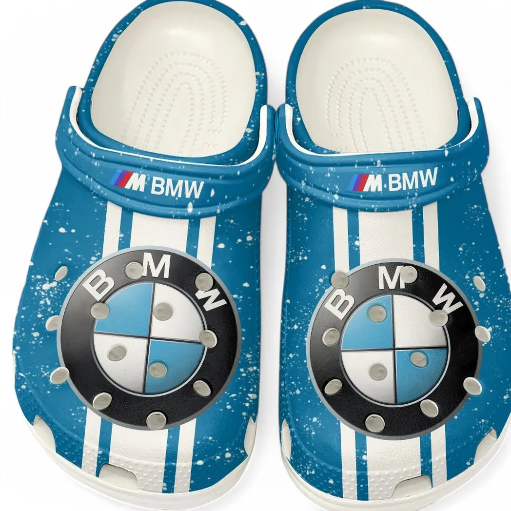 Touring Vehicle Culture Clog, Stylish All Over Print Lightweight Shoes for Auto Fans and Streetwear Style CAR620 - White