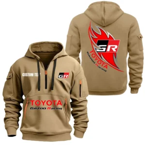 Hoodie Half Zipper Exclusive Logo Gift For Utility Pickup Truck Enthusiasts CAR170 - Khaki