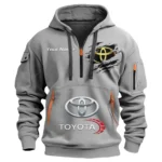 Hoodie Half Zipper Exclusive Logo Gift For Street Racer Car Enthusiasts CAR113 - Gray