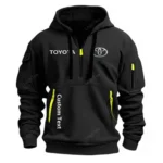 Hoodie Half Zipper Exclusive Logo Gift For Mid-Size Pickup Truck Enthusiasts CAR112 - Black