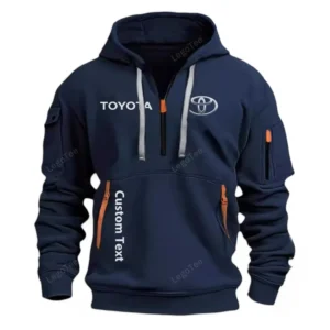 Hoodie Half Zipper Exclusive Logo Gift For Expedition SUV Enthusiasts CAR112 - Navy