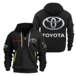 Street Racer Car Hoodie Half Zipper, Exclusive Logo Hoodie For Street Racer Car Enthusiasts CAR200 - Black