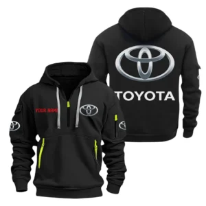 Street Racer Car Hoodie Half Zipper, Exclusive Logo Hoodie For Street Racer Car Enthusiasts CAR200 - Black