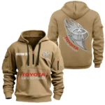 Utility Pickup Truck Hoodie Half Zipper, All Over Print Hoodie Gift For Utility Pickup Truck Enthusiasts CAR170 - Khaki