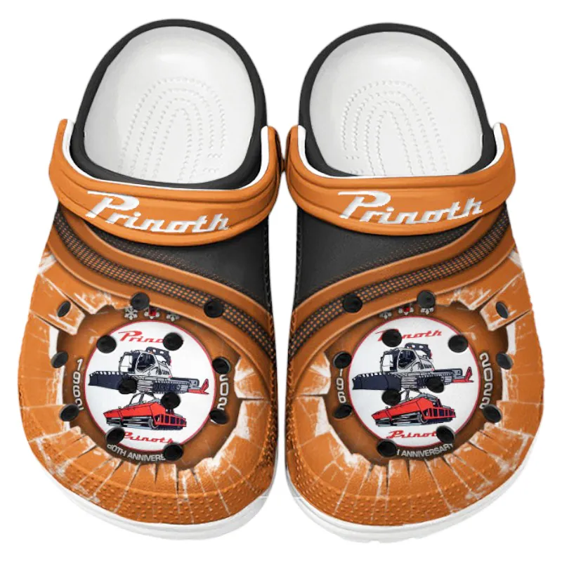 Trendy All-Terrain Utility Vehicle Themed Clog, Full Print Lightweight Footwear for Fans of Automotive Style CAR188 - Orange
