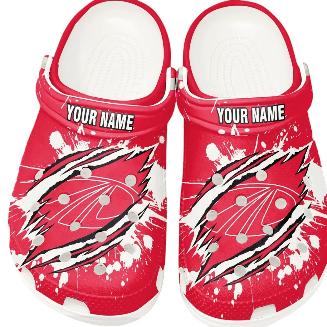 Trendy Big Road Beast Themed Clog, Full Print Lightweight Footwear for Fans of Automotive Style CAR153 - White