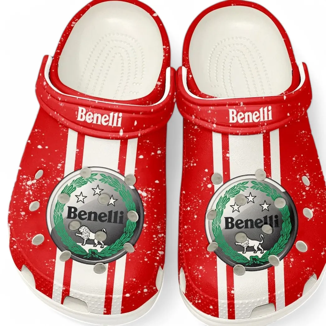 Trendy Classic Roadster Themed Clog, Full Print Lightweight Footwear for Fans of Automotive Style CAR620 - White