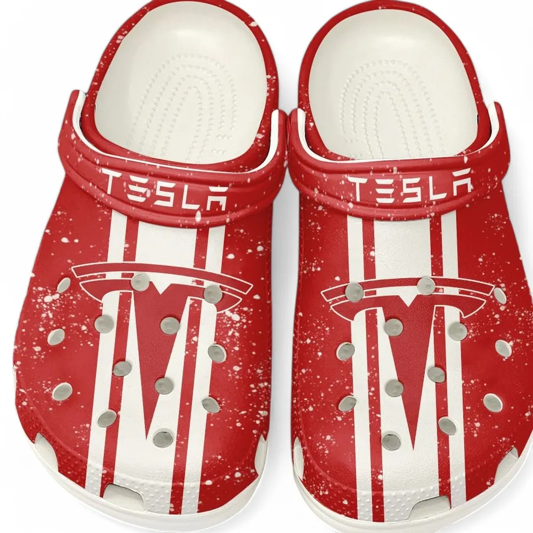 Trendy Commercial Vehicle Themed Clog, Full Print Lightweight Footwear for Fans of Automotive Style CAR620 - White