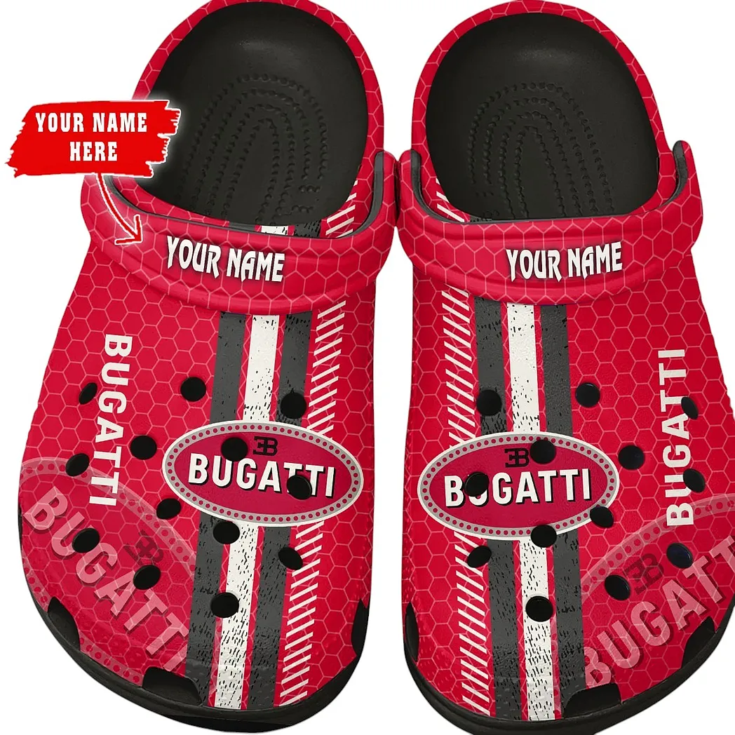 Trendy Extreme Speed Vehicle Themed Clog, Full Print Lightweight Footwear for Fans of Automotive Style CAR820 - Black